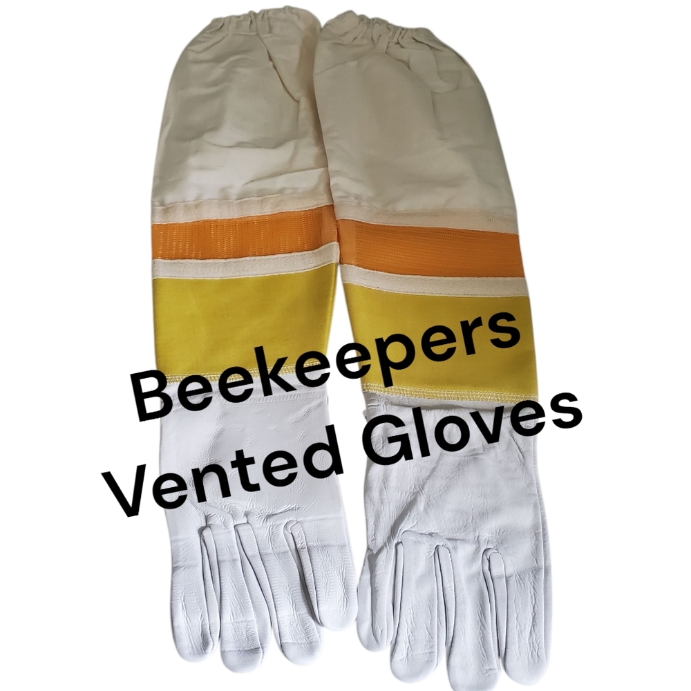 New Beekeepers Heavy Duty Standard Vented Leather Gloves Size XXL